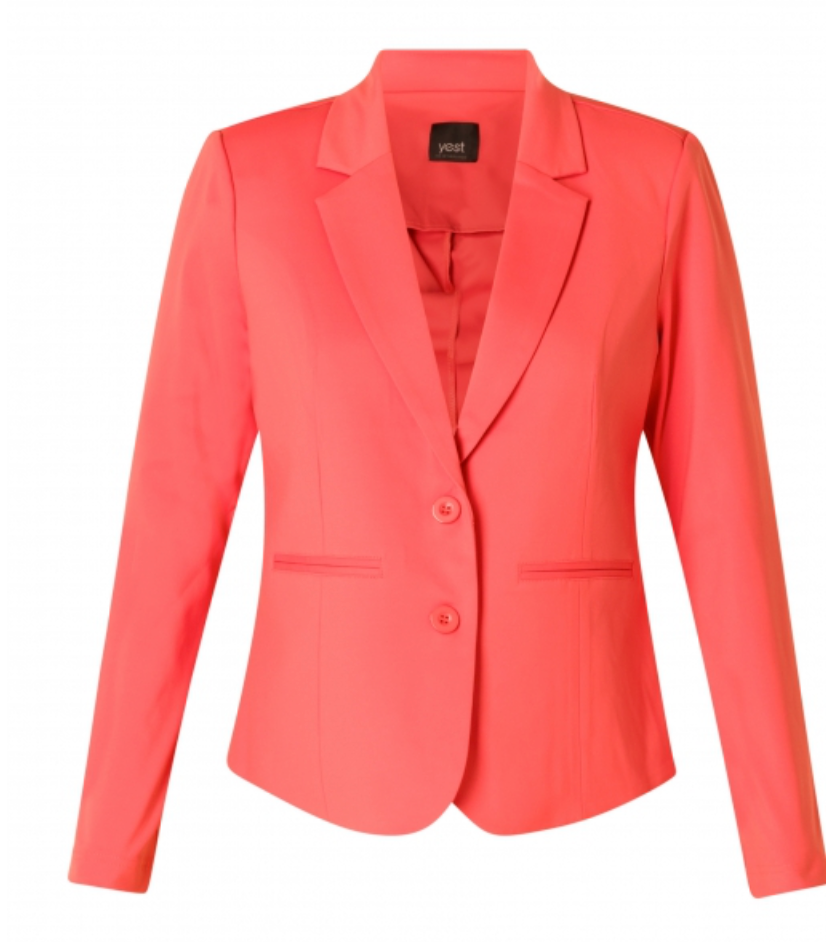Coral Classic Two-Button Blazer
