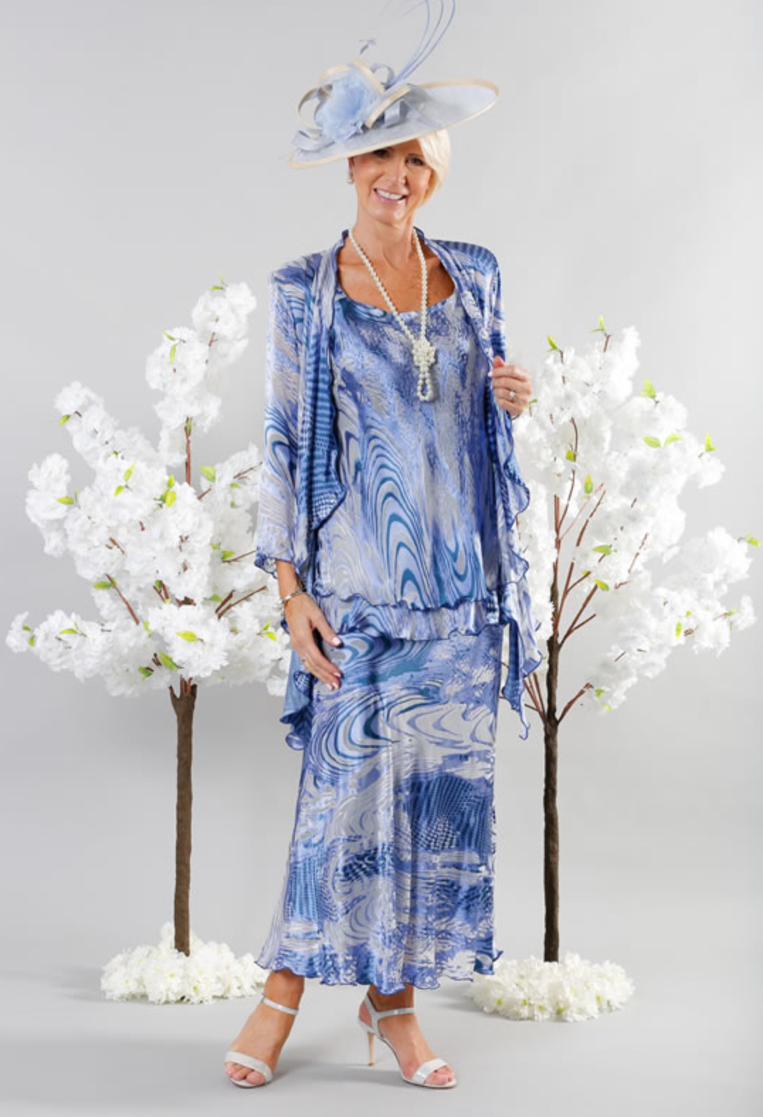 Blue Animal Print 2-Piece Outfit