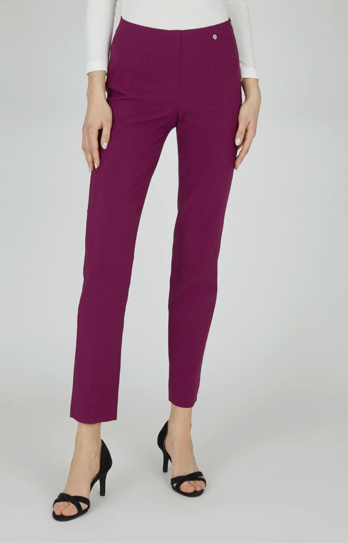 Wine Long Length Marie Trousers