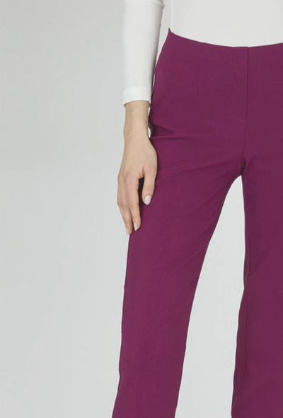 Wine Long Length Marie Trousers