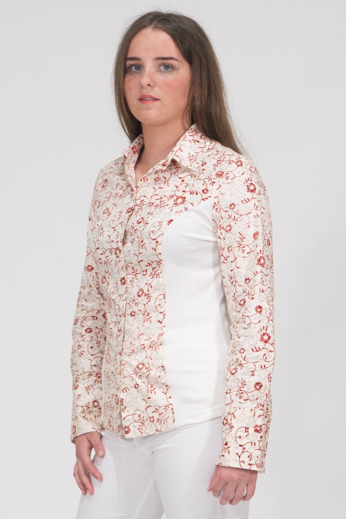 Alora Classic Ladies Shirt - Beige