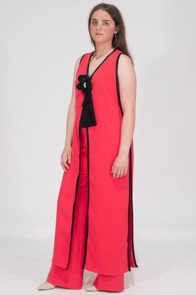 viviana sleeveless vest- RED