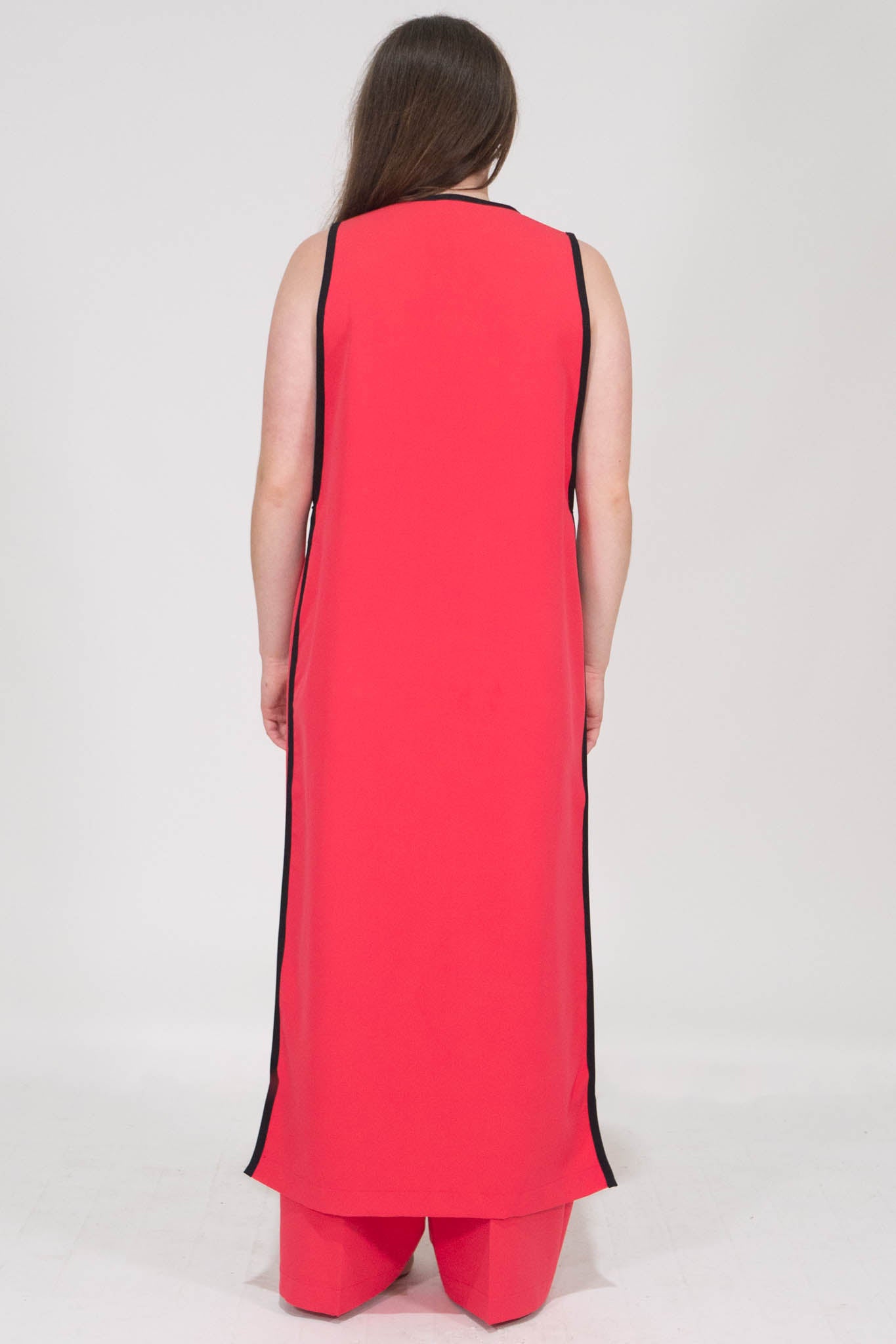 viviana sleeveless vest- RED