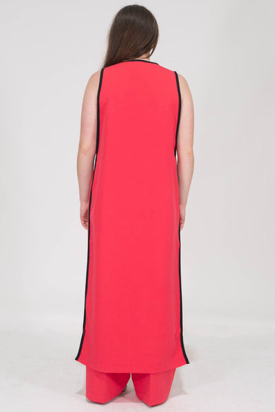 viviana sleeveless vest- RED