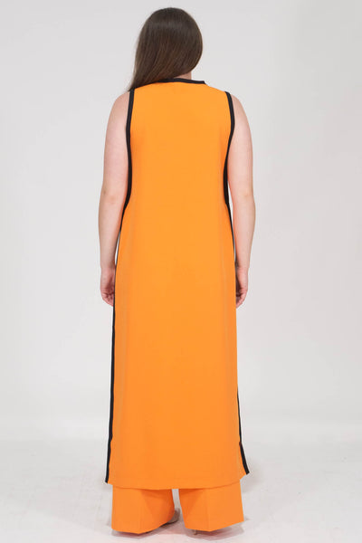 viviana sleeveless vest - ORANGE