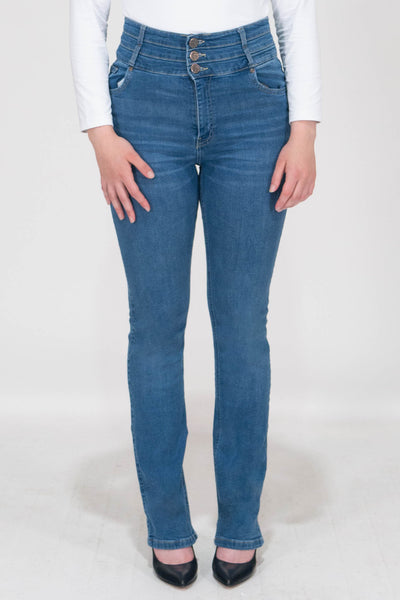Violet High Waist Jeans - Light Wash