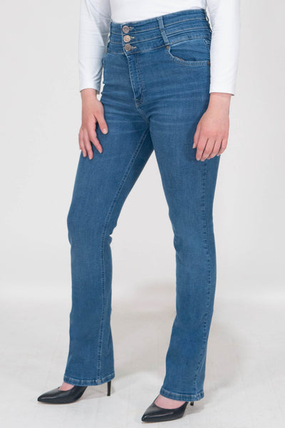 Violet High Waist Jeans - Light Wash