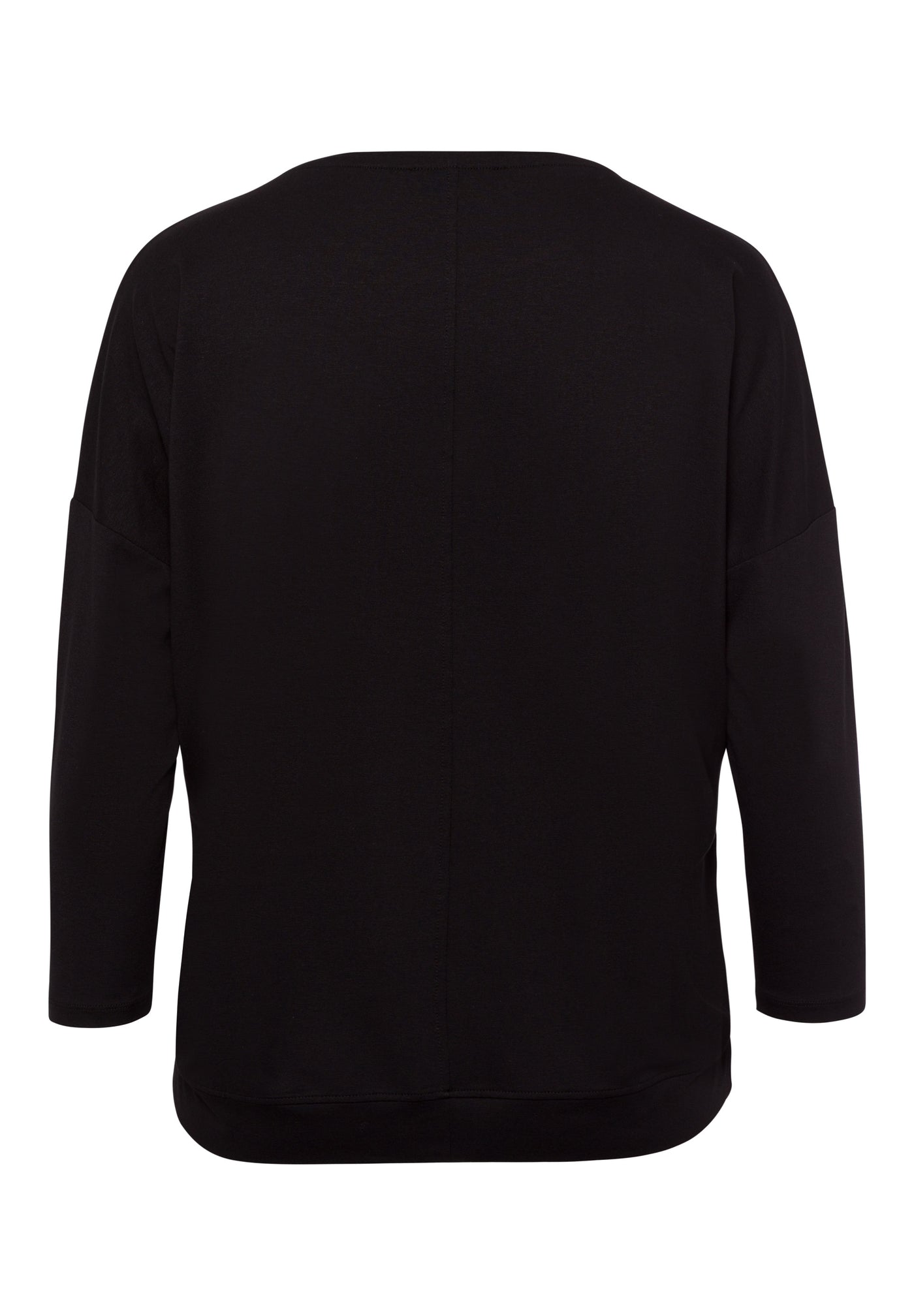 Black Animal Print Long Sleeve Top