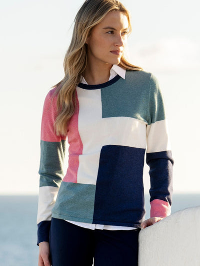 Multicoloured Blocked Pattern Jumper