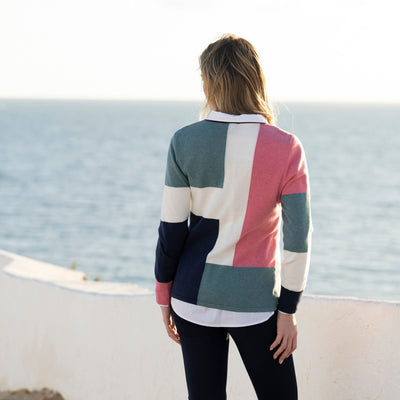 Multicoloured Blocked Pattern Jumper
