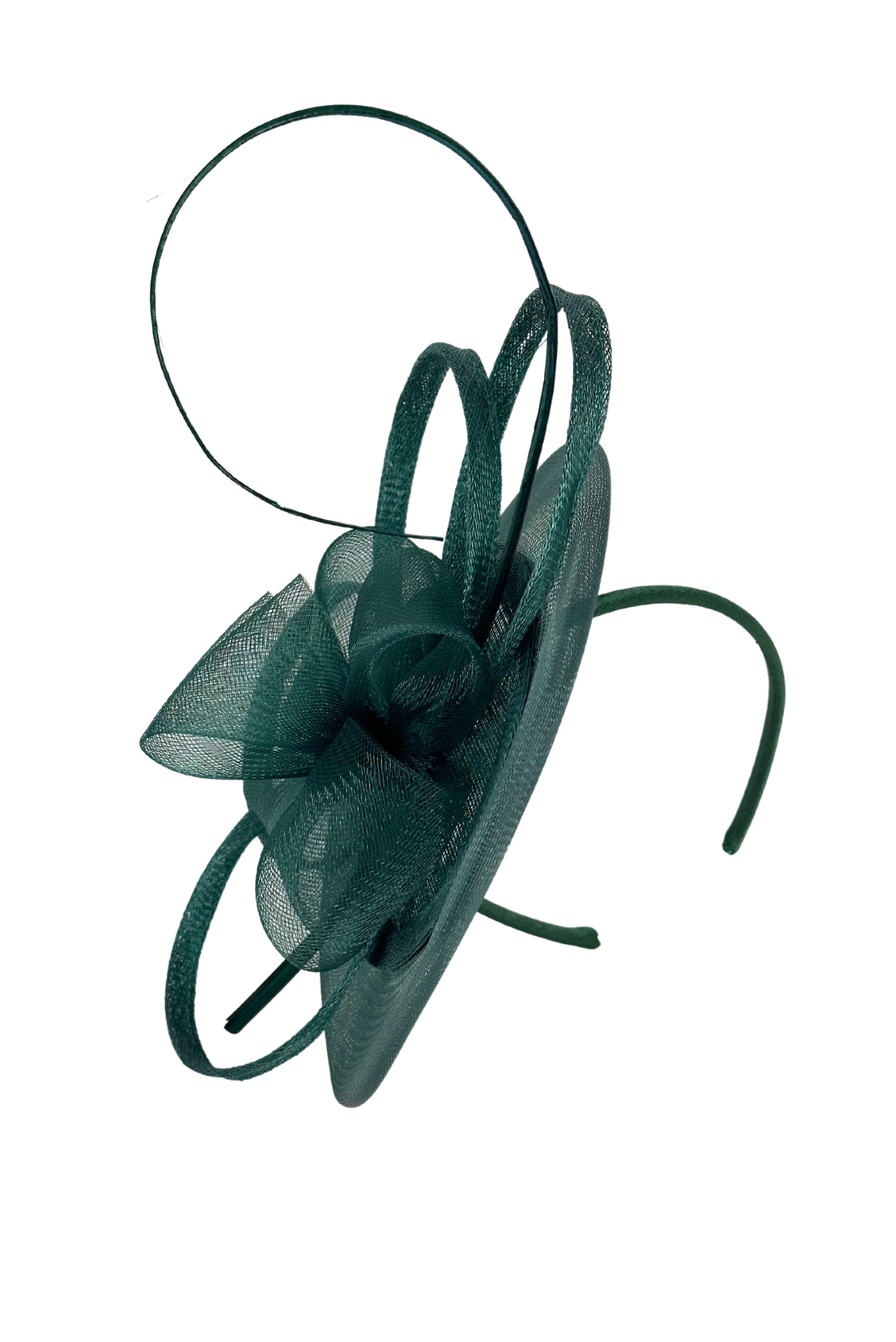 Forest Fascinator with Flower Effect and Feather