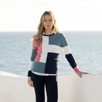 Multicoloured Blocked Pattern Jumper