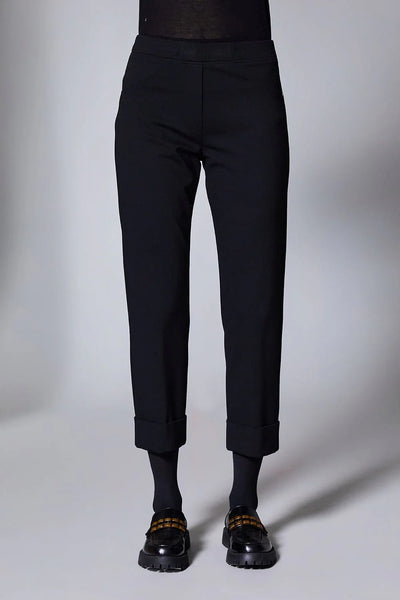 Peruzzi Black Turn Up Trousers