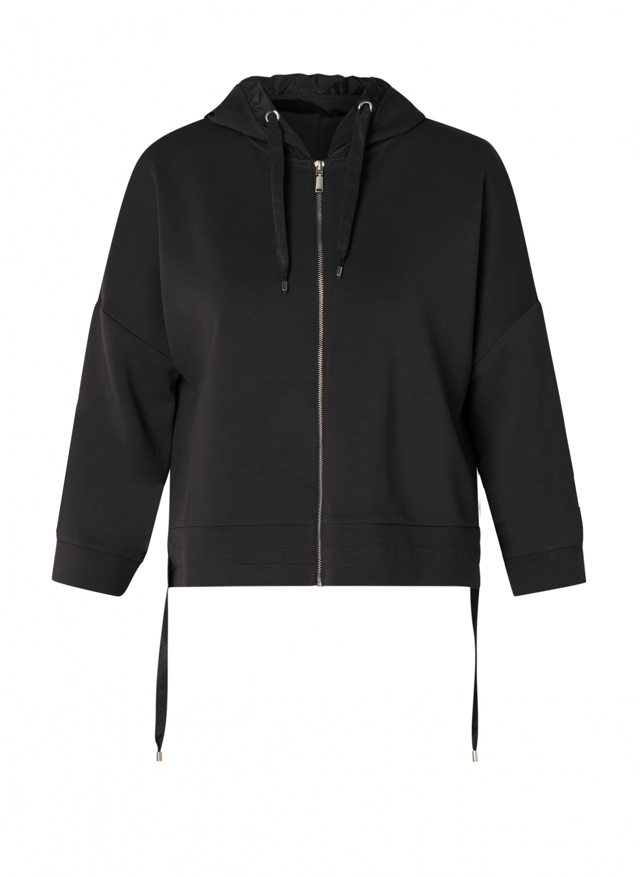 Clotilde Black Zip Up Hoodie