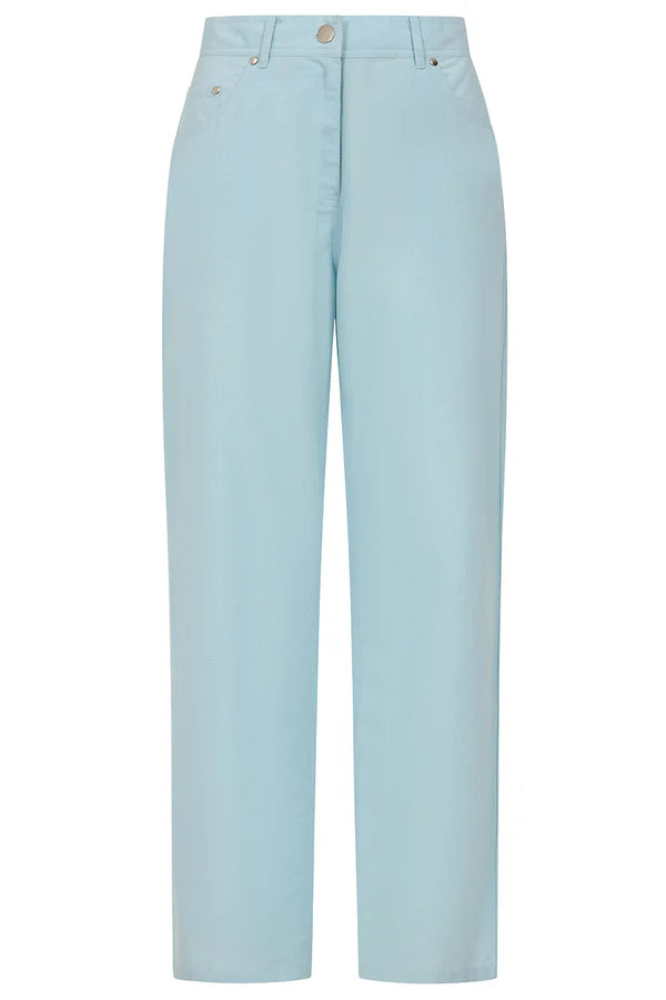 Pastel Blue 'Casey' Relaxed Trousers