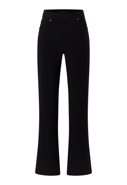'Lara' Straight Leg Trousers Black