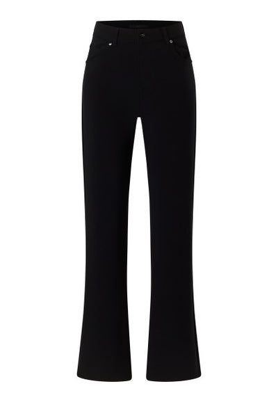 'Lara' Straight Leg Trousers Black