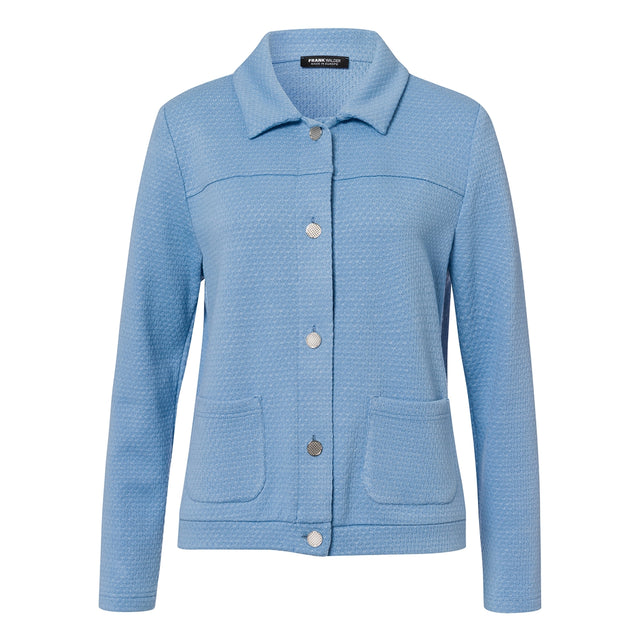 French Blue Button Up Jacket