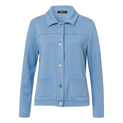 French Blue Button Up Jacket