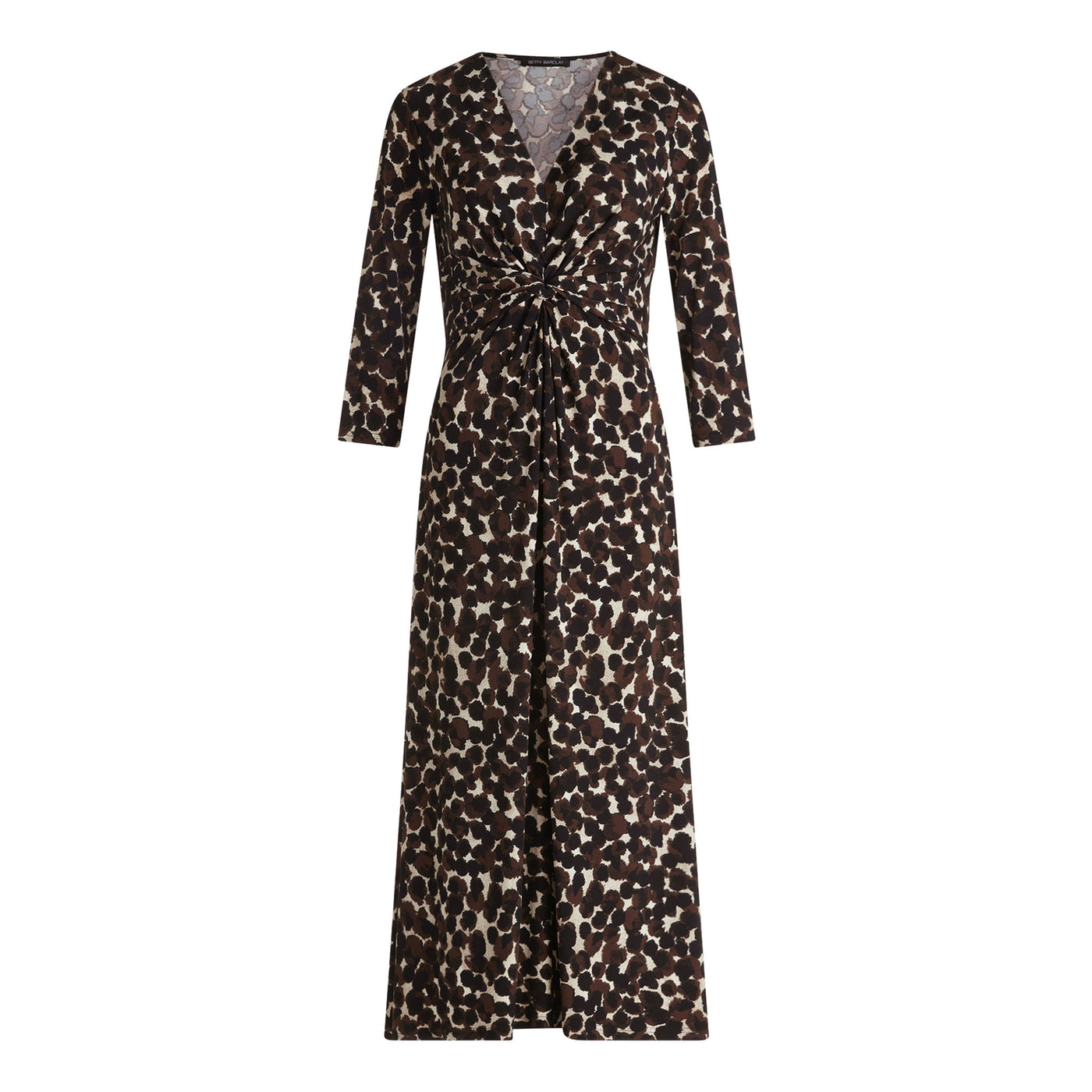 Leopard Printed Gathered Dress