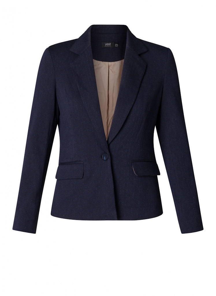 Navy Glitter Short Blazer