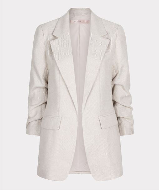 Sand Linen Look Blazer