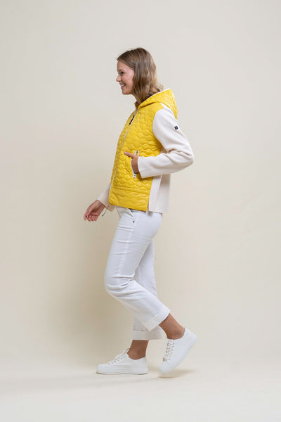 Mustard & Sand Two Toned Zip-Up Jacket