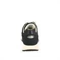Navy Lace Up Runner With Zip Detailing