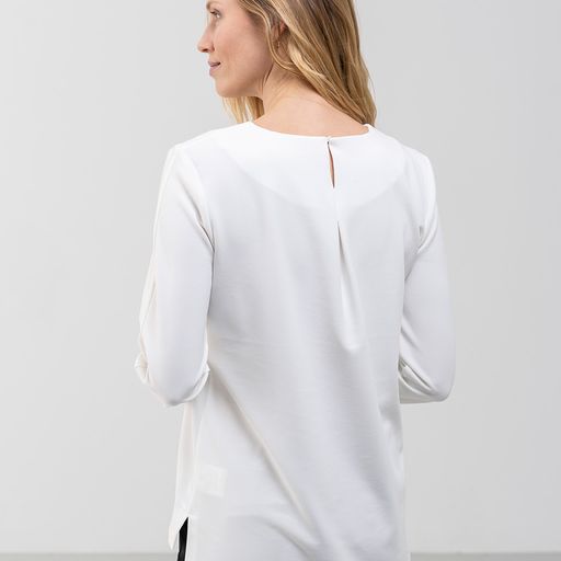 White Jumper With Black Print