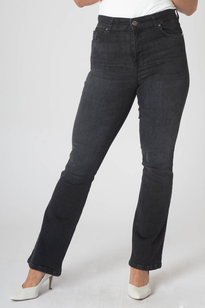 Zola Flared Jeans - Black Denim