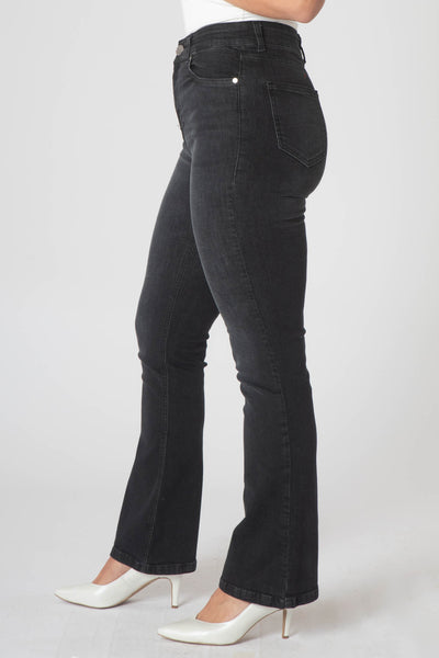 Zola Flared Jeans - Black Denim