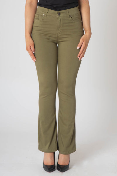 Zola Flared Jeans - Avocado