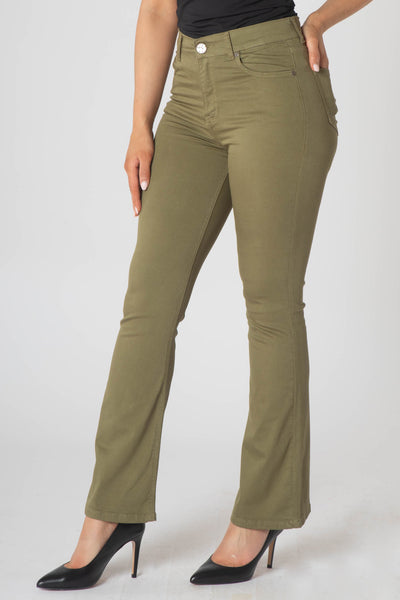 Zola Flared Jeans - Avocado