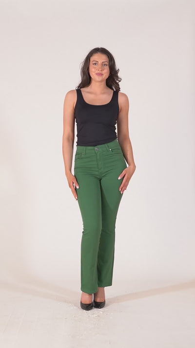 Zola Flared Jeans - Green