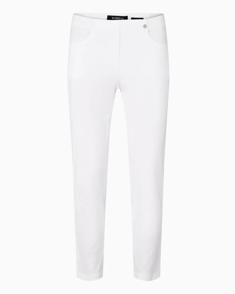 White "Bella" Trousers With Pockets