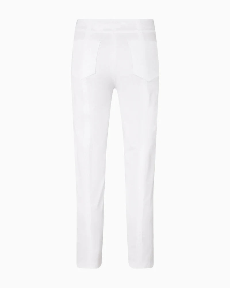 White "Bella" Trousers With Pockets