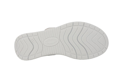 Silver/White Cross Over Strap Sandel