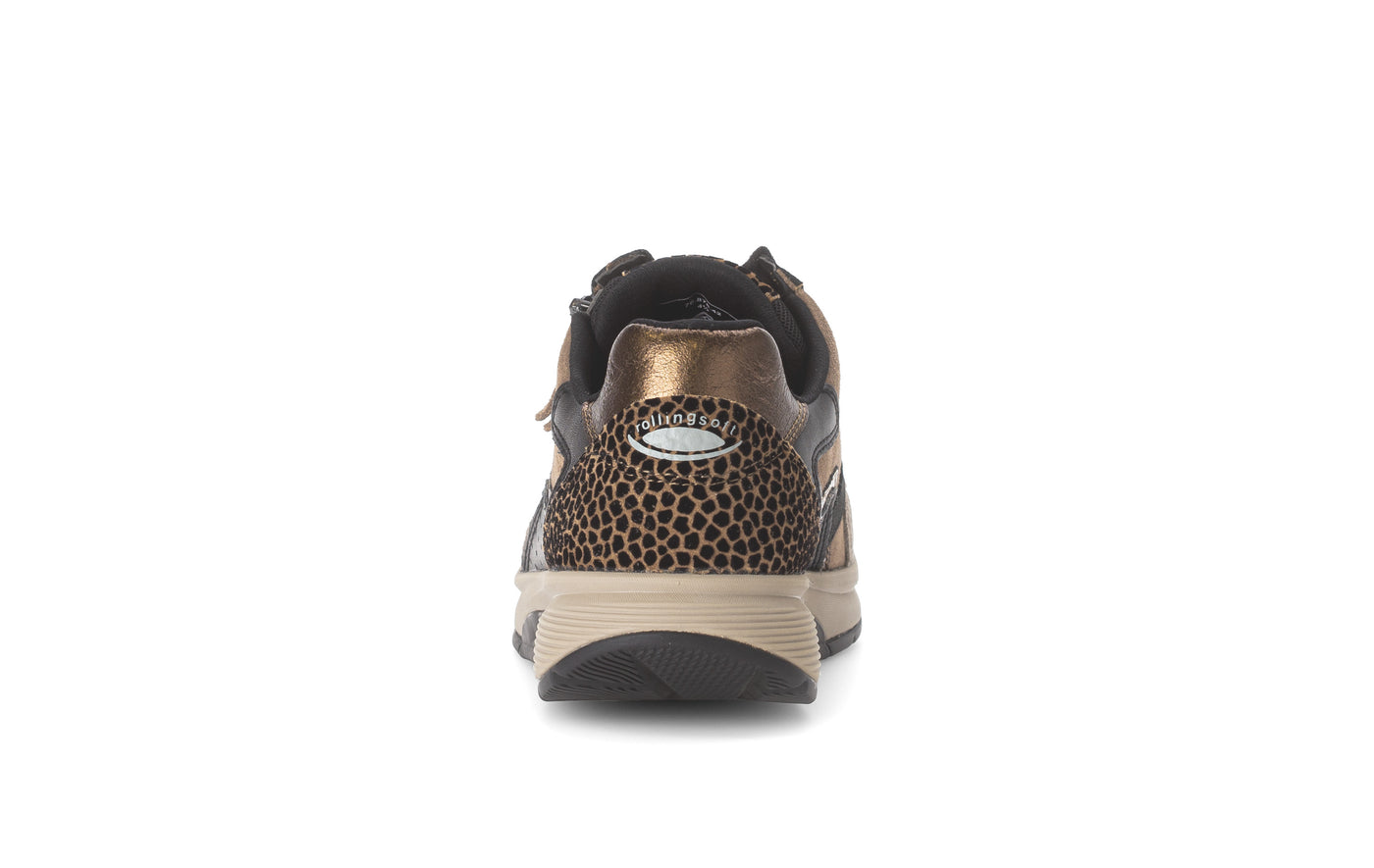 Brown Runners with Gold Details and Animal Print