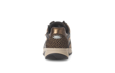 Brown Runners with Gold Details and Animal Print