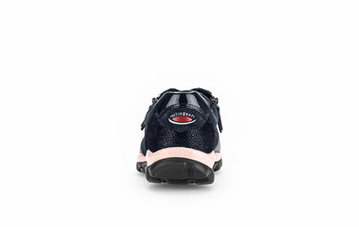 Navy Suede and Faux Lether Effect Runners
