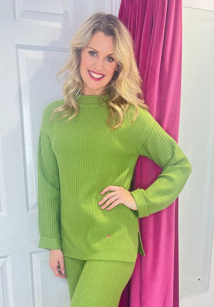 Moss Green Knit Sweater