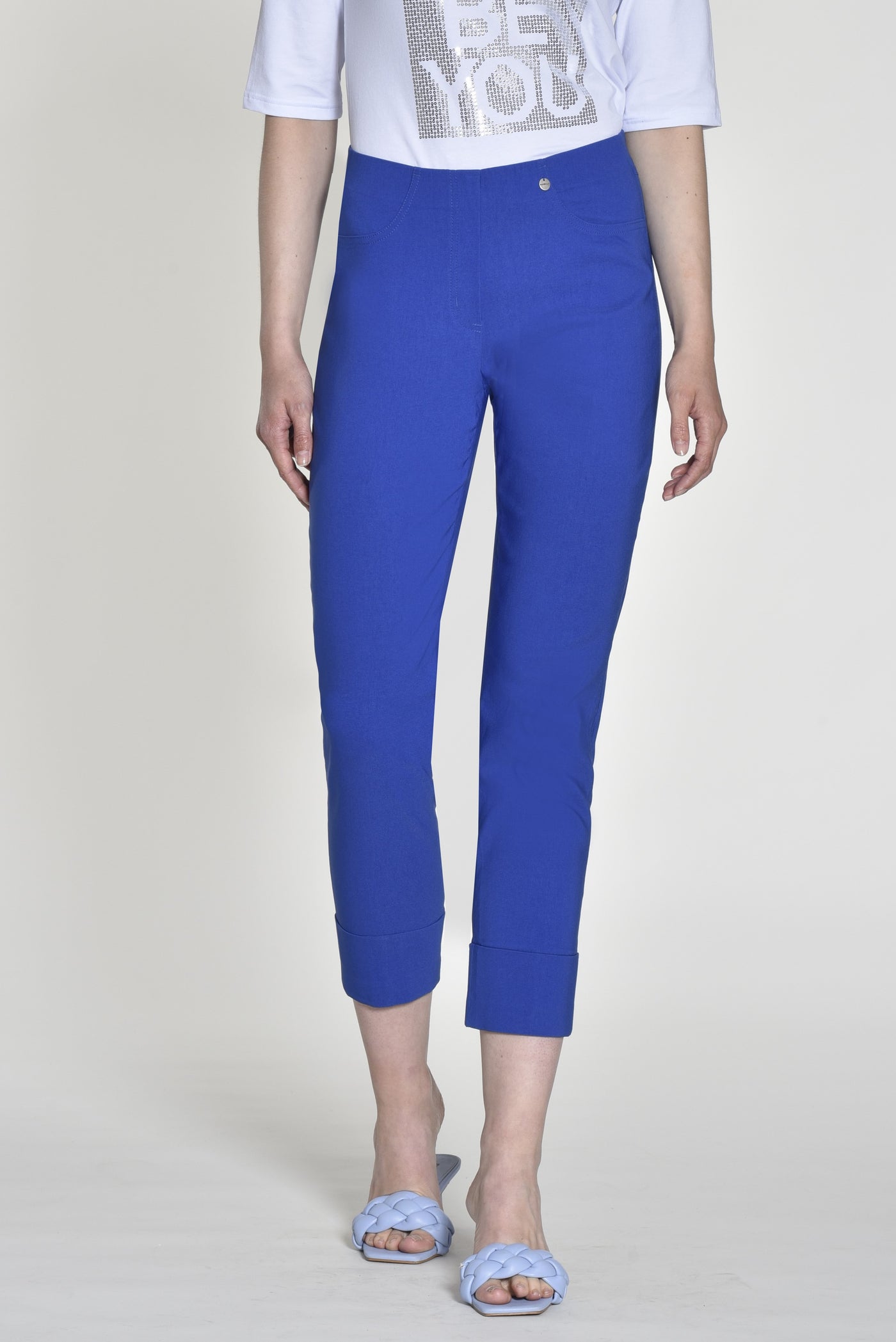 Royal Blue "Bella" 3/4 Trousers