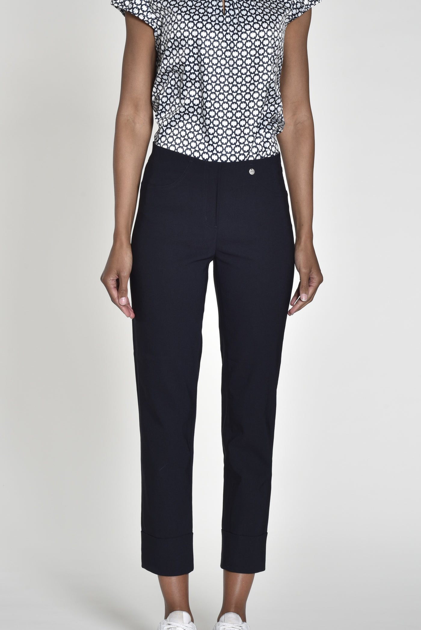 Navy Bella 3/4 Trousers