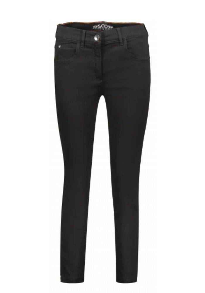 Twigy Jeans With Ankle Zips Black