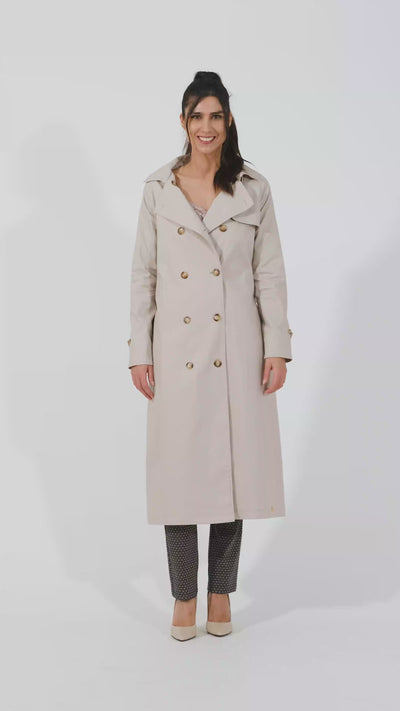 Thora Modern Beige Trenchcoat