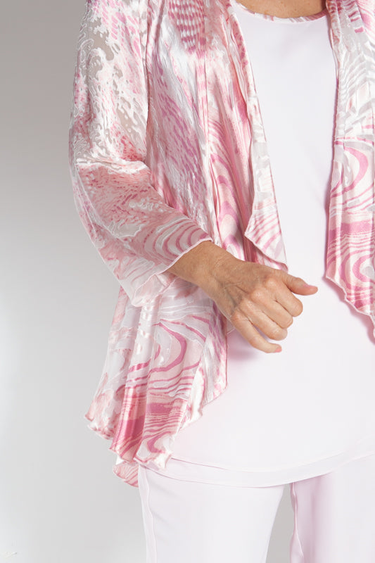 Pink Animal Print Trouser Suit