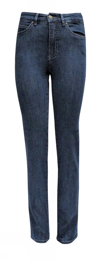 Mid-Denim Magic Fit Straight Leg Jeans