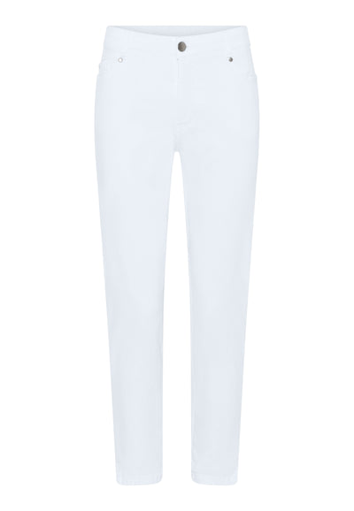 Magic Fit Cropped White Jeans