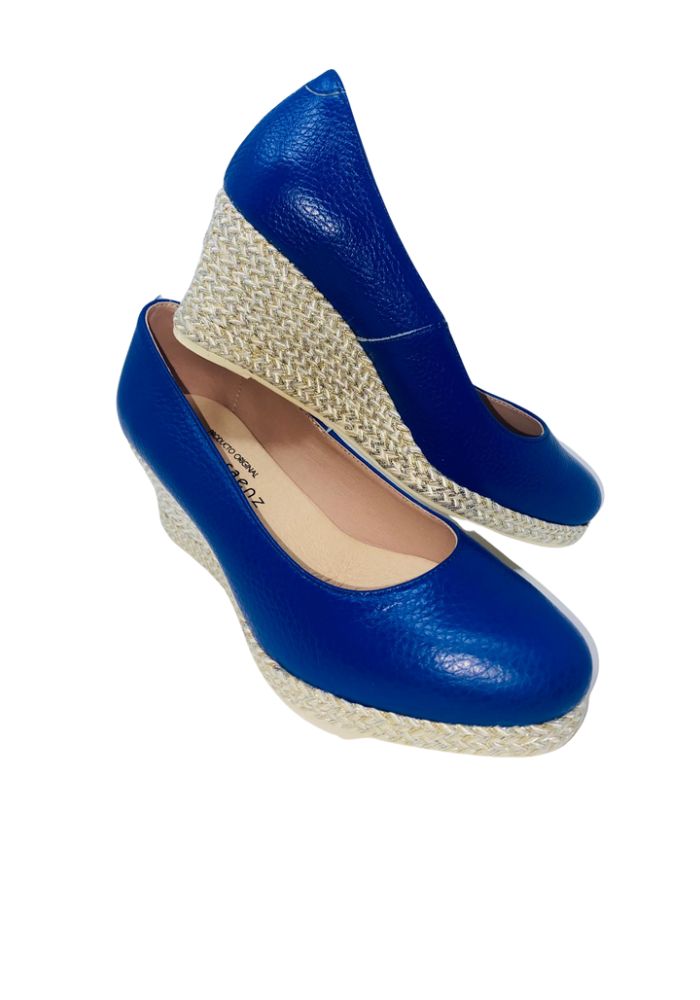 Royal Blue Wedge Shoe