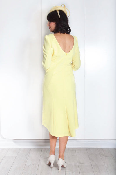 Yellow Dress With Neck Detail